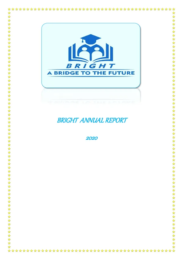 Cover of the BRIGHT Annual Report 2020